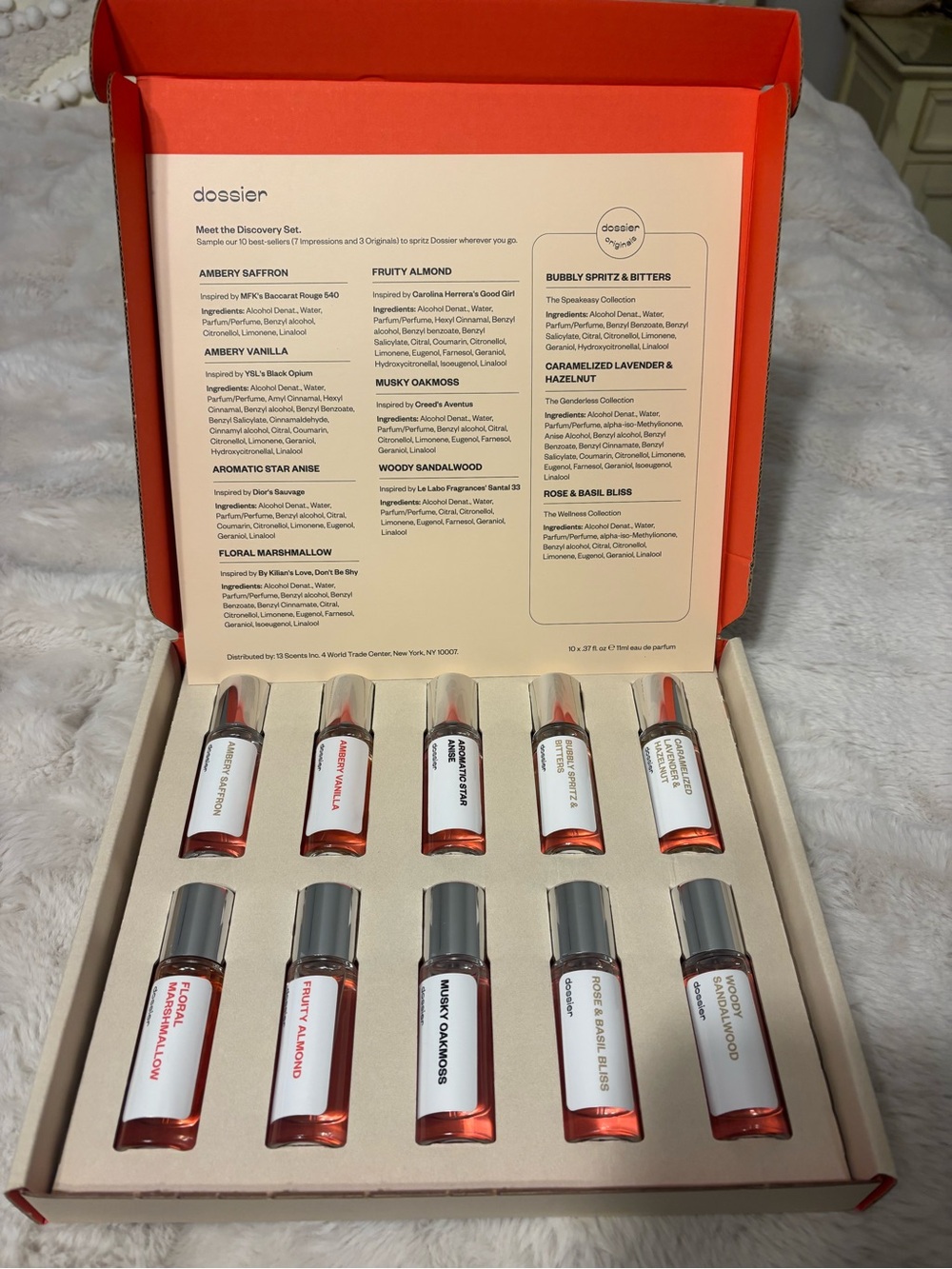 Dossier Women's Discovery Scent Set - Red Sample Collection